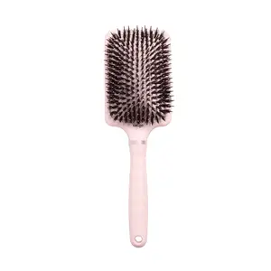 L'ANGE HAIR Detangling Paddle Brush | Gentle Nylon Bristles for Wet & Dry Hair | Smooth Detangling & Scalp Massage | Lightweight, Non-Slip Handle | Works for All Hair Types