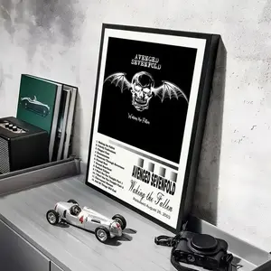 Avenged Sevenfold Poster Vintage Music Wall Sticker for Gaming Room Living Space Dorm Decor Eco-Friendly Materials Waterproof UV-Protected Fade-Resistant Deep Colors - Illustrations