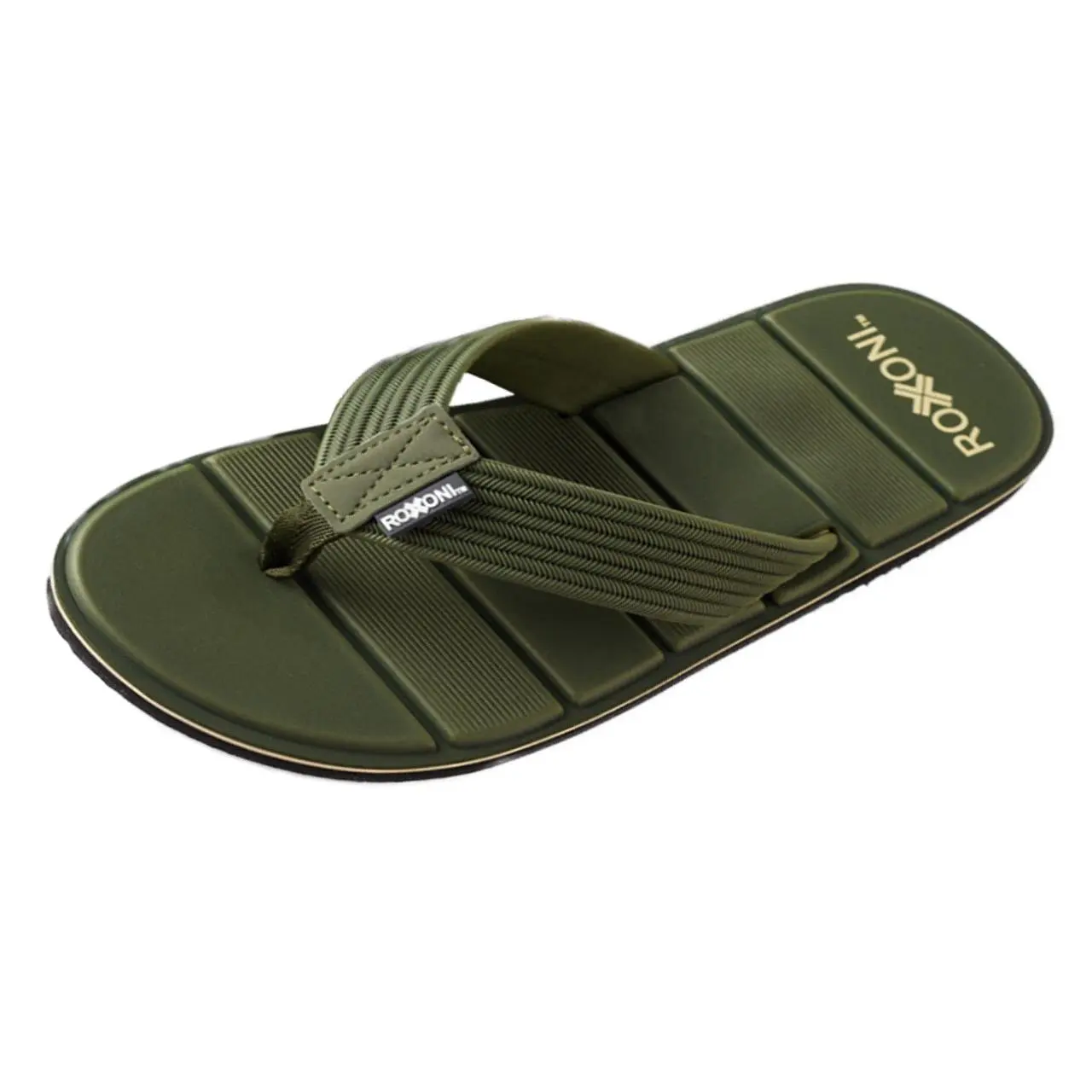 Roxoni Men's Comfort Flip Flops: Lightweight with Arch Support, Ideal for Summer, Various Sizes & Colors