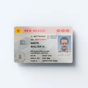 Walter White License Skin - Credit/Debit card cover/skin