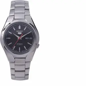 Seiko 5 Automatic Men's Watch Stainless Steel Band & Black Dial