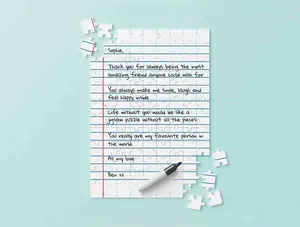 Little Letter Personalized Jigsaw Puzzle