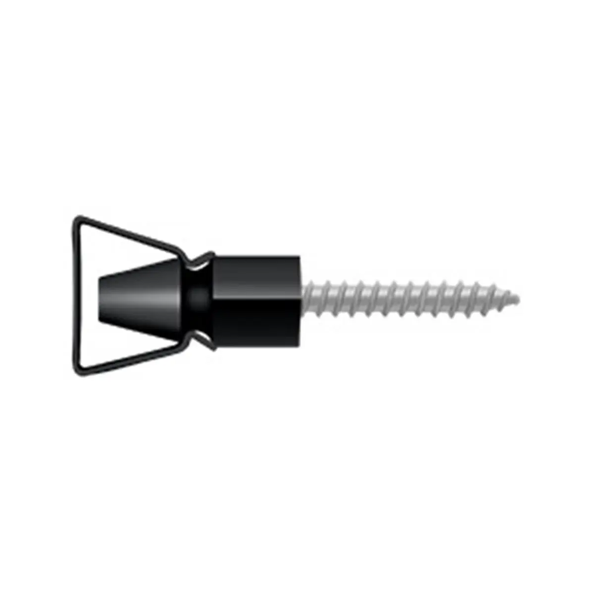 212 MAIN Heavy-Duty 1.25 in. Solid Brass Shutter Holder for Heavy Duty Metal Doors, Window, Easy-Install, Black Painted, All Seasons Home Improvement Accessory