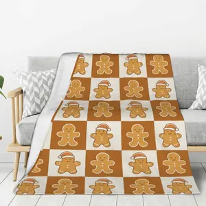 Christmas gingerbread blanket