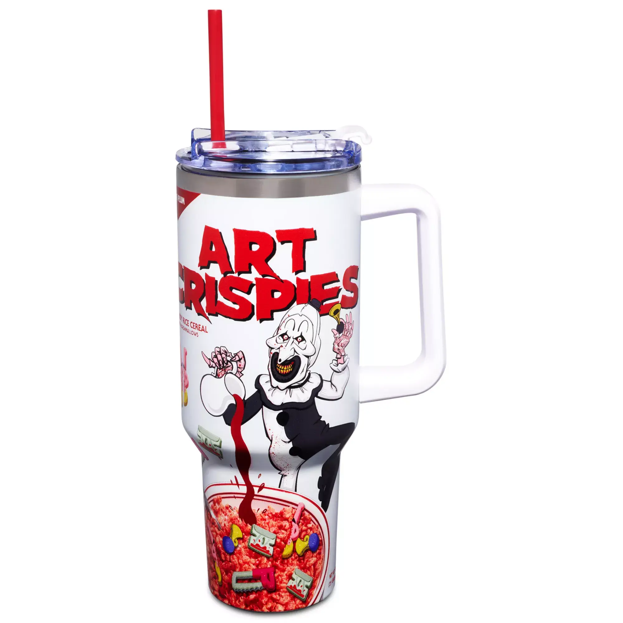 Art Travel Tumbler with Straw 40 oz. - Terrifier