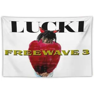 Lucki Freewave 3 Album Cover Music Tapestry Banner for Bedroom, Living Room, College Dorm Wall Decor