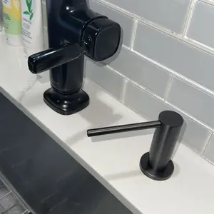 Kitchen Hack - Sink Soap Dispenser Tube Kit, with 47" Tube Hose and Check Valve for Prevent Backflow for Countertop Dispensador De Jabon de Cocina Kitchen Sink Accessories Home Goods Water White Silicone Bottle Container Installation Pump Outdoorfun tikto