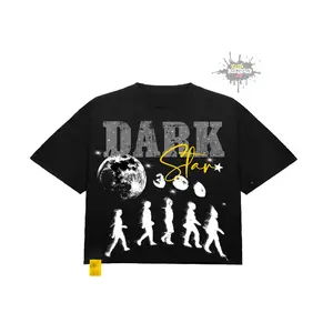 Vintage Graphic"Dark" Tops Tshirt streetwear, Y2K style Casual Cotton Classic Crewneck DesignTees