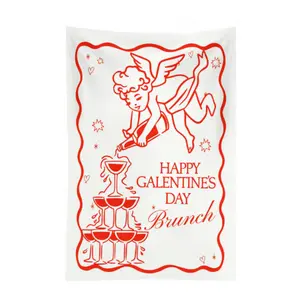 Galentines Day Party Tapestry Banner for Valentines Day Celebration Girls Night Out Cloth Tapestry Custom Photo Background for Galentine Day