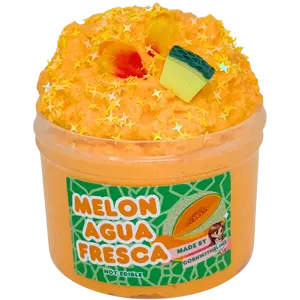 Melon Agua Fresca 8oz Slime Snow Fizz Texture Scented Melon Agua Fresca