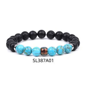 European and American Gradient Temperature-Sensitive Beads Bracelet: Female Amethyst, Tigereye, Galaxy Starry Sky, Chameleon Beads
