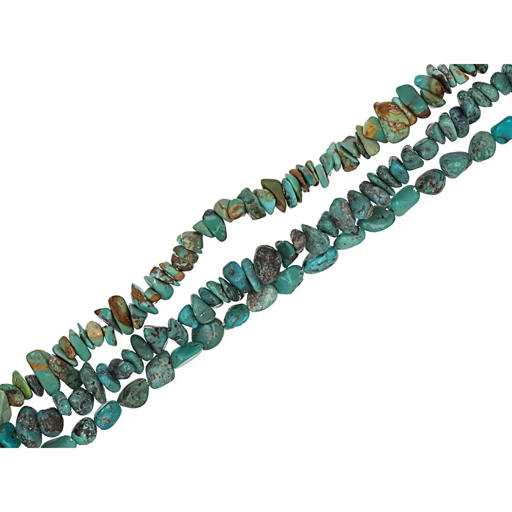 JTV 3-Piece Chinese Turquoise Nugget & Chip Bead Strand Set, DIY Beading, Jewelry Making & Crafting Supplies