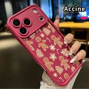 Soft Phone Case for iphone 17 Pro Max 16 Plus 15 14 13 12 11 XR Air E Gingerbread Christmas Delight Printed TPU Rubber Full Lens Guard Durable Smartphone Cover for Boy