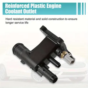 Engine Coolant Thermostat Assembly Kit with Temperature Sensor Adapter for Ford Escape (2015-2017), for Ford Focus (2003-2011), And for ford Fusion (2010-2017) Models, Part Numbers CJ5E8K556BB, LR 038758 , LR 025564 .