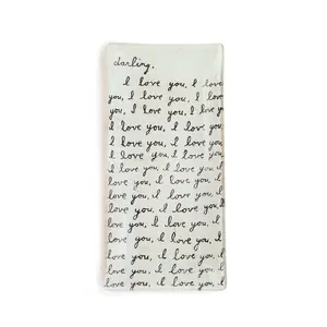 Small Rectangle Decoupage Plate - 8-1/2-in x 4-in - Darling, I Love You