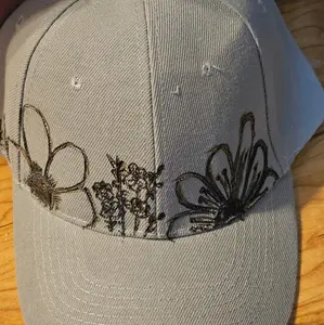 custom burned baseball hat