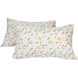 2 Pack Ultra-Soft  Pillow Cover Pillowcase,   Butterfly Printed  Size Pillow Cases
