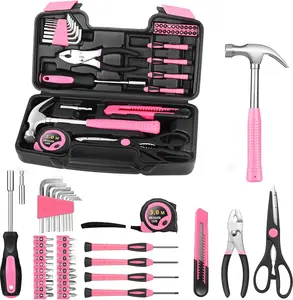 39 Piece Pink Tool Set for Women – Household Hand Tool Kit with Storage Case for Home Repair, DIY, Garage, Office & College Dorm Essentials 2026