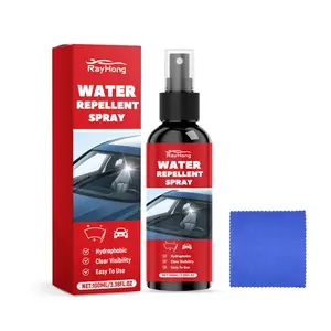 Car Windshield Rain Repellent Spray Water Repellent Glass Coating Remove Water Spots And Rain Blur Long Lasting Glass Protection Diy detailing products Hydrophobic Spray Tool