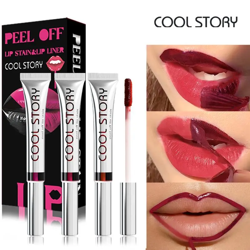 Long-lasting Peel Off Lip Stain, 1 Count Matte Liquid Lip Liner Moisturizer, Peel Off Lip Gloss, Moisturizing Lipstick, Suitable for All Occasions Lip Makeup, Cosmetic, Hydrating Lip Care, Glossy Lip Gloss, Hydrate