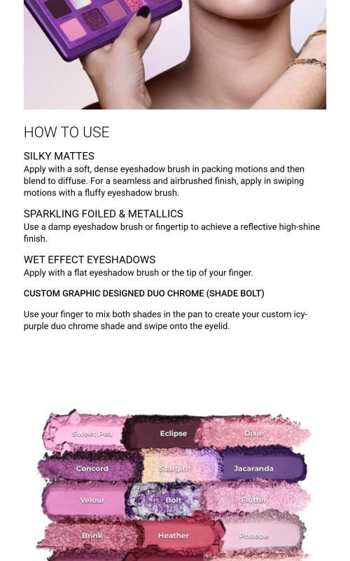 Natasha Denona Roxa Eyeshadow Palette - Matte and Shimmer Makeup Smooth High Pigment Cosmetic