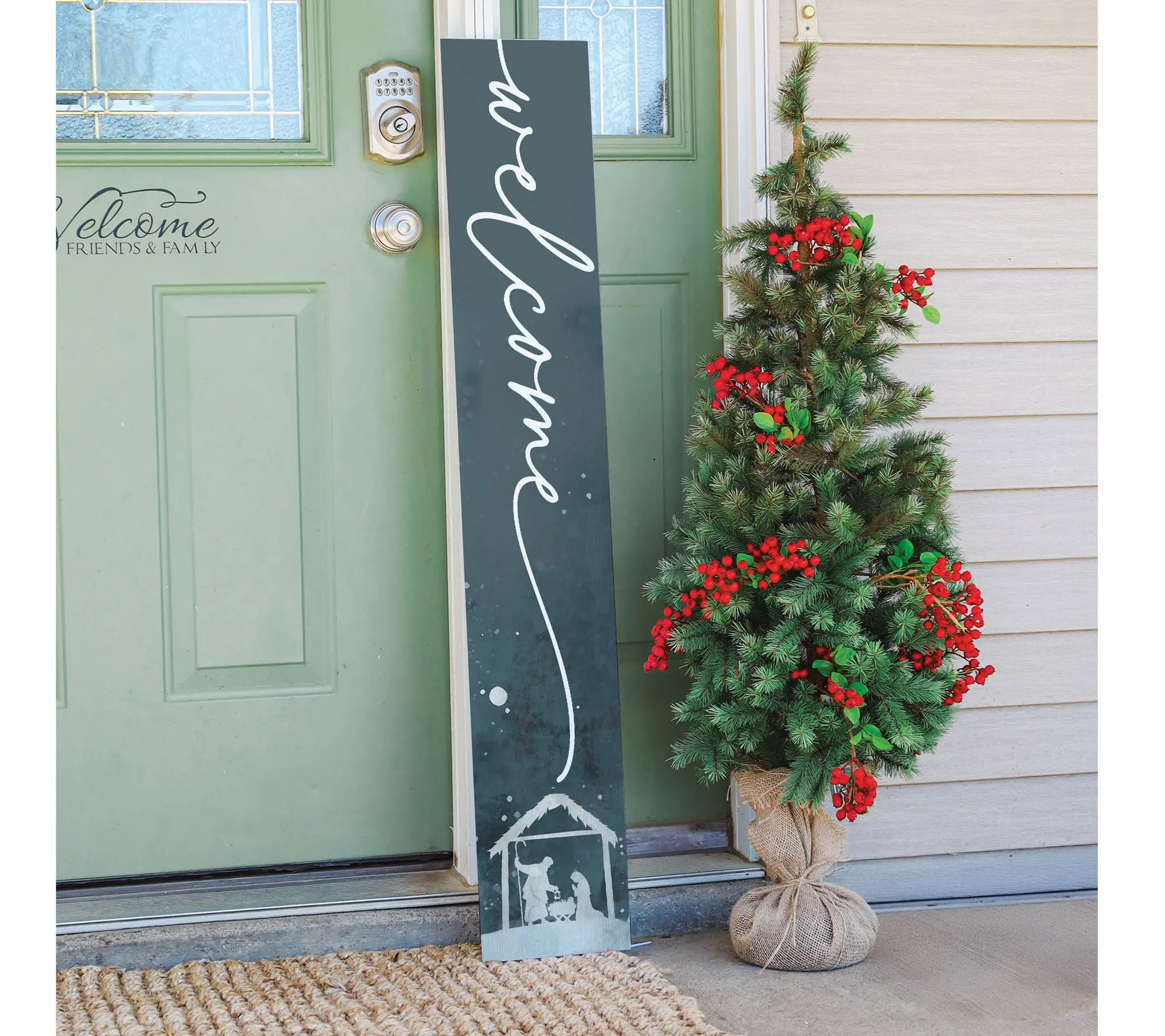 Sincere Surroundings 47" Welcome Nativity PorchBoard
