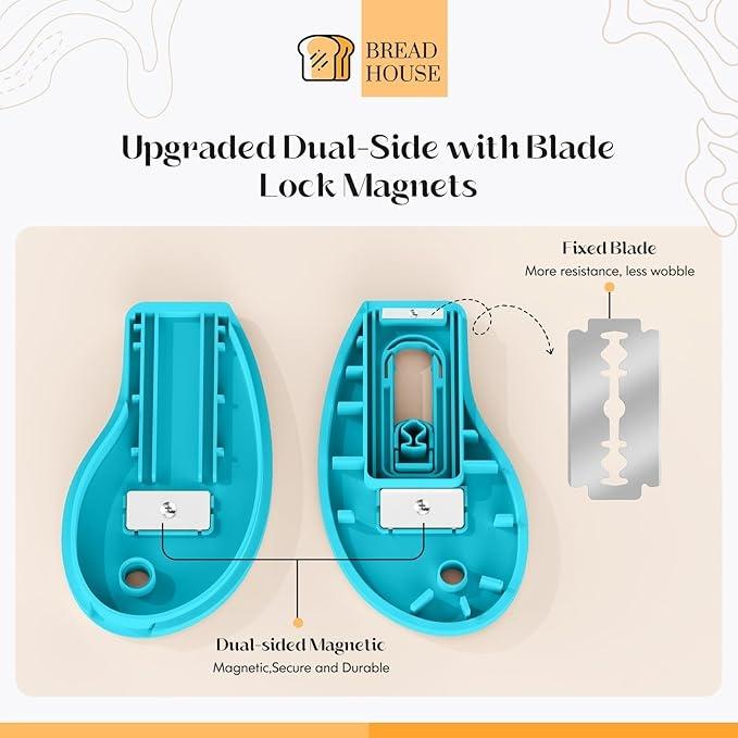 Bread Lame Sourdough Scoring Tool Extractable Magnetic Scorer Knife 5 Replaceable Blades Baking Tool Bread Lame Sourdough Scoring Tool Extractable Magnetic Scorer Knife 5 Replaceable Blades Baking Tool