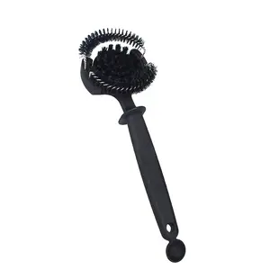 Coffee machine cleaning brush, curved coffee brush, long-handled brewing head cleaning brush, kitchen cleaning tools