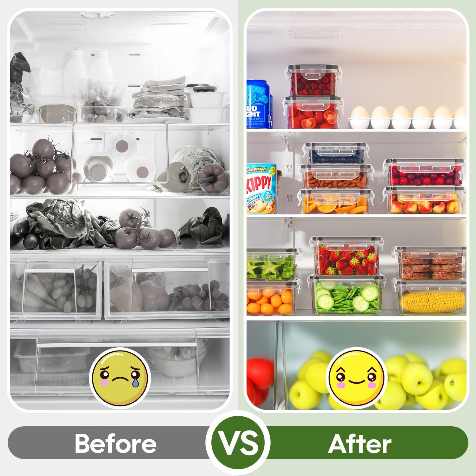 24/40/48 pieces/set food storage box set, food preservation boxes, easy-to-fix lids (12/20/24 lids + 12/20/24 containers) - Sealed plastic containers, suitable for pantry, travel, outdoor picnics, kitchen organization, includes labels and markers