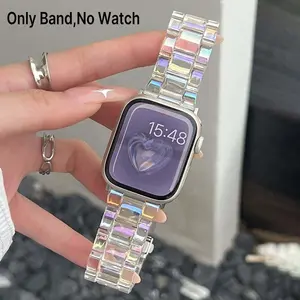 Fashionable Watch Band (Band Only), 1 Count Adjustable Lightweight Watch Band for Women & Men, Wearable Accessory Compatible with Apple Watch Ultra 3/2/1 and Series 10/SE/9/8/7/6/5/4/3/2/1, Smartwatch Watch, Smart Watch Straps, Smart Watch Accessories