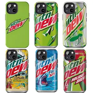 Mountain Dew Can Phone Cases, Soft Drink Aesthetic iPhone 16 15 14 13 12 11 X 8, Unique Accessories, Gifts, Durable Cover, Trendy, Scrapbook