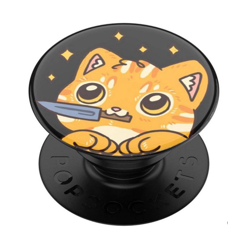 PopSockets PopGrip Checker Cell Phone Grip & Stand - Cowboy Kitty
