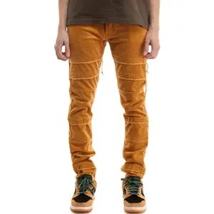 KNB3334 Gold | KDNK Colored Gold Skinny Stretch Jeans