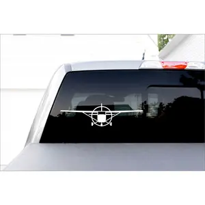 Cessna C172 Front View Airplane Decal