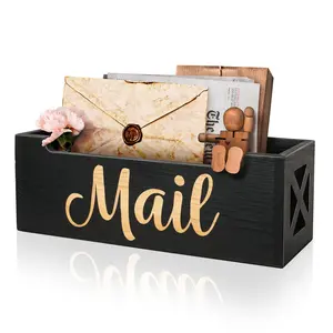 New Desktop Storage Organizer Box Decorative Mail Envelope Box Wall-Mounted File Paper Storage Tray