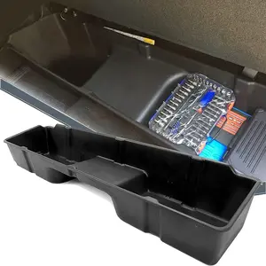 Under Seat Storage Box Compatible with 1999-2006 Chevrolet Chevy/GMC Silverado/Sierra 1500/2500/3500 Extended Cab only & 2007 Classic Models Black New Underseat Container System