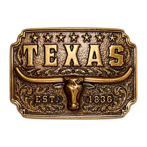 OIDEA Men's Western Cowboy Waist Belt with Large Gold Cow Decor Buckle - High-Polish Rust-Resistant Zinc Alloy, Elegant Classic Design, for Jeans & Suit Pants, Fashion Accessory,summerwins