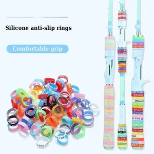 Colorful Silicone Fishing Rod Grip Rings: Non-slip, Durable Fishing Rod Grip Covers—Glow-in-the-Dark, Colorful, and Non-Slip, Designed Specifically for Fishing Enthusiasts