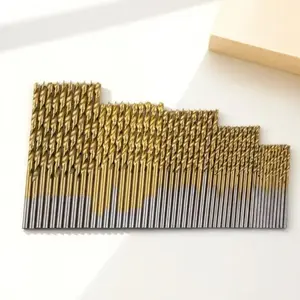 50pcs Twist Drill Bit Set, High Speed Steel Drill Bit Set, Precision Hole Punching Tool, Industrial Grade Durable Impact Drill Bit Set, Drill Bits Set