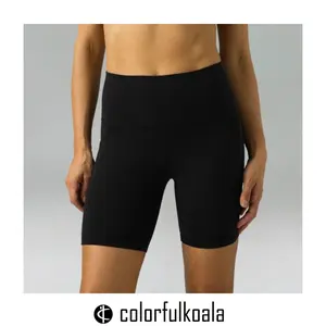 Colorfulkoala 6”Dreamlux HR Shorts with Pockets High Waisted Workout Gym Yoga Tights High Waist Sports, Tummy Control Biker Shorts, Fitness Short Leggings, Ladies Sportswear Bottoms
