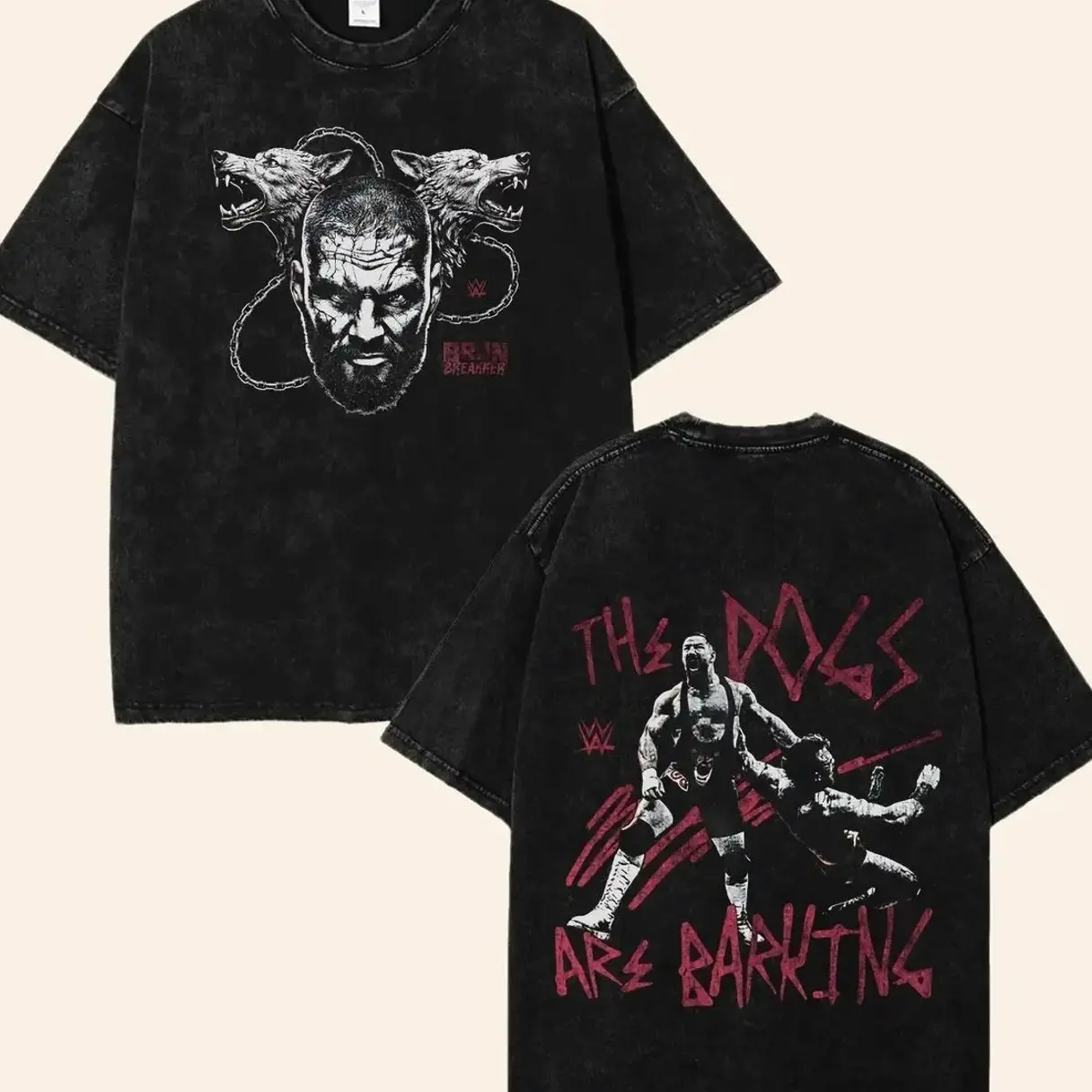 Bron Breakker WWE Heavy Cotton Unisex Shirt Wrestler Tshirt Wrestling Fan Apparel Menswear Direct-to-garment Breathable Printing Fans Gift Top Size S-5XL Crewneck Streetwear YEM