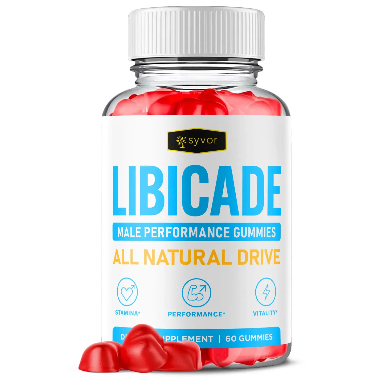 (1 Pack) Libicade Gummys Advanced Support Formula Vitamin 60 capsules