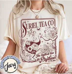 Suriel Tea Co Shirt, Acotar Tea Sweater, Book Lover Shirt,Gift For Rhysand Fan, The Night Court Gift Shirt,Sarah J Maas Shirt 1