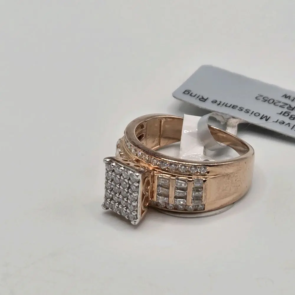 Moissanite Princess Ring