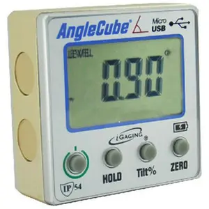 iGaging Smart Anglecube Digital Protractor - Aluminum Construction, Digital Readout, Magnetic Base, ±0.2° Accuracy, ±0.2° Acc.