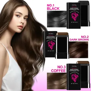 Instant Gray Cover Up Stick! No Mess, No Rinse. For Men & Women. Natural Black Hair Color, On-The-Go & Home Use.
