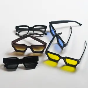 Vintage Square-Frame Tinted Glasses