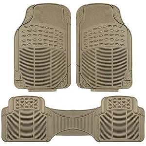 High Quality ClimaProof Trimmable Non-Slip Vinyl Floor Mats - Full Set Beige