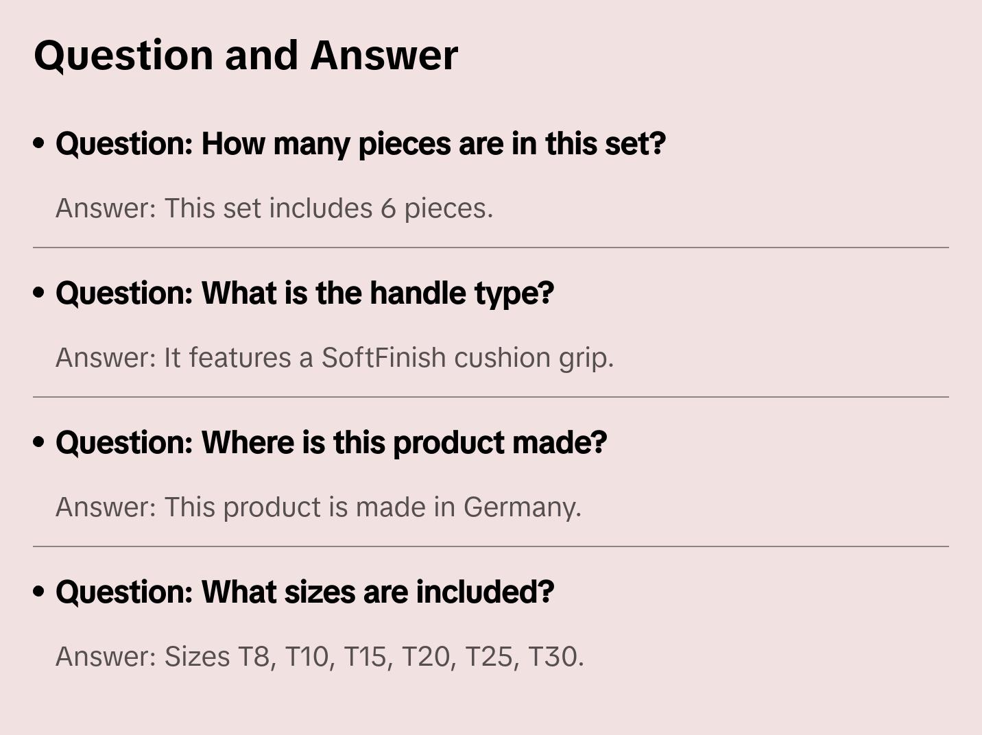 Wiha Tools 36290 SoftFinish MagicSpring Screw Holding TORX® Screwdriver Set, 6 Pc.