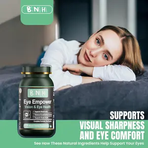 BNH Eye Empower  Contains no lutein, all-natural product  Blue Light Supplement for Dry Irritated Itchy Eyes with Floaters & Fatigue Support 90 Count